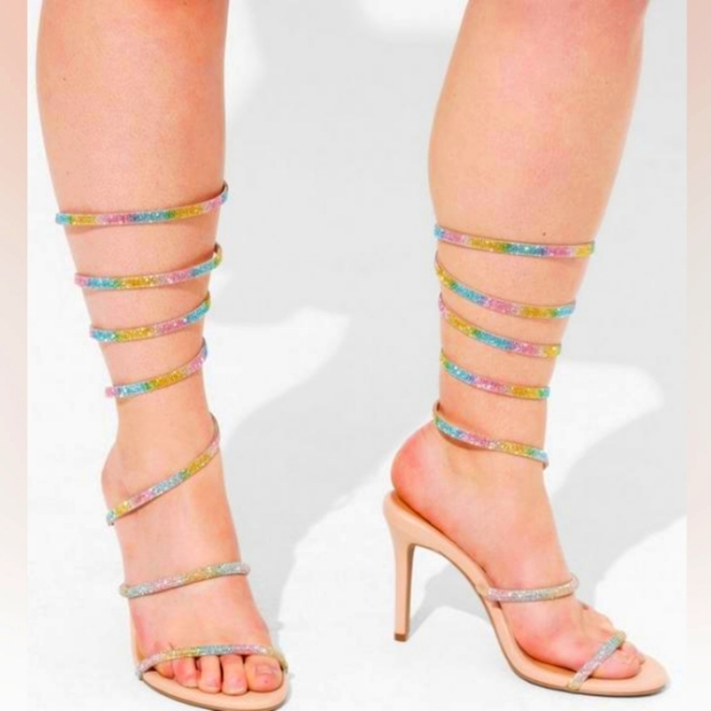 NWT Torrid Lace Up Heel Sandals